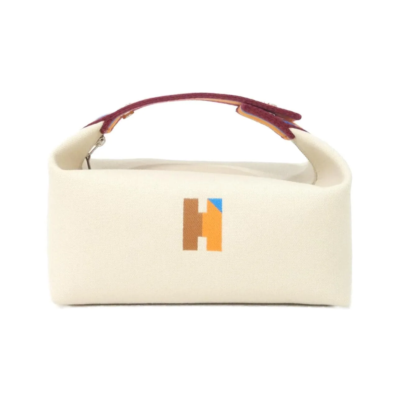 HERMES 104346M Pouch Canvas Black