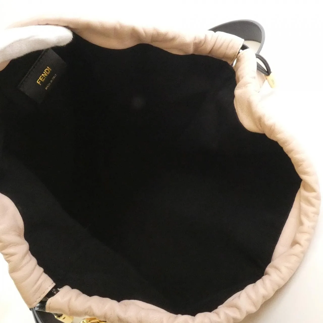 FENDI 8BT338 ADM9 Shoulder Leather Black Leather - Thumbnail 7