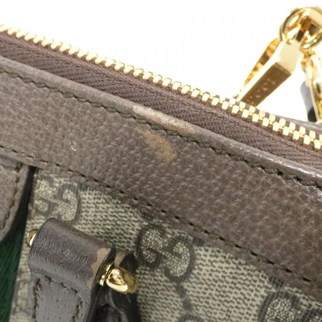 GUCCI Ophidia 547551 K05NB Handbag Canvas 黑色 帆布 中古品A - 縮圖 4