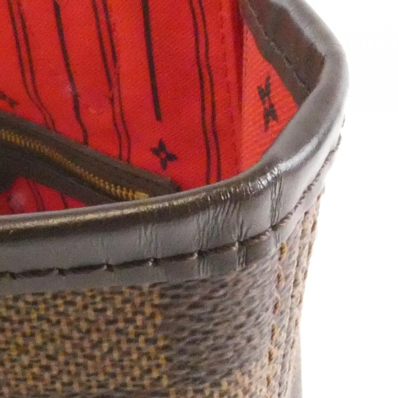 LOUIS VUITTON Neverfull N51105 Tote Damier 黑色 Damier 中古品A - 縮圖 4