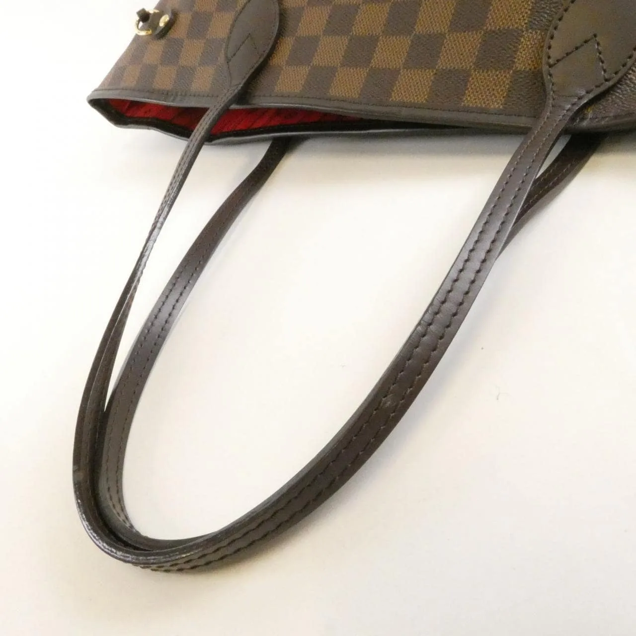 LOUIS VUITTON Neverfull N51105 Tote Damier 黑色 Damier 中古品A - 縮圖 6