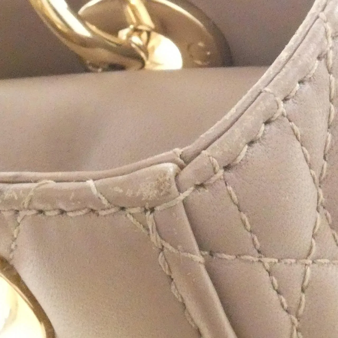 DIOR Lady Dior M0538OCEA Handbag Lambskin 黑色 羊皮 中古品B - 縮圖 4