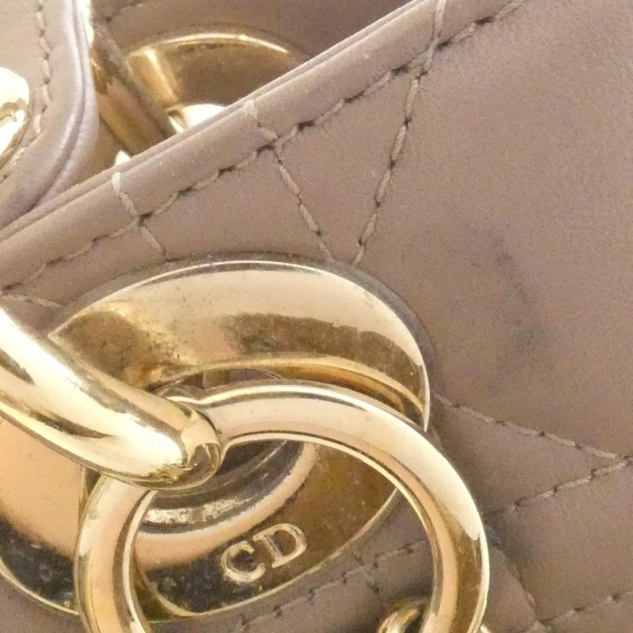 DIOR Lady Dior M0538OCEA Handbag Lambskin 黑色 羊皮 中古品B - 縮圖 6