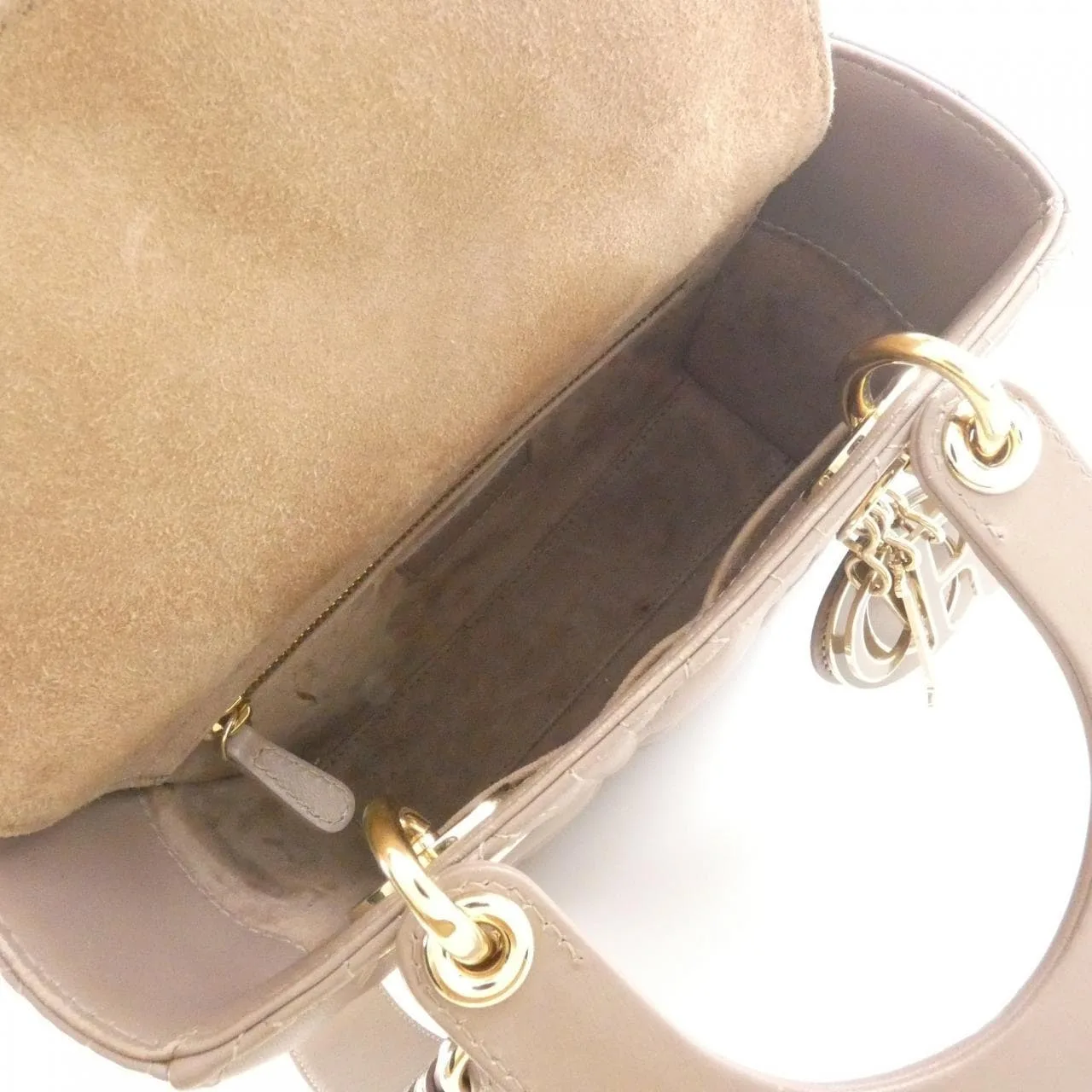 DIOR Lady Dior M0538OCEA Handbag Lambskin 黑色 羊皮 中古品B - 縮圖 9