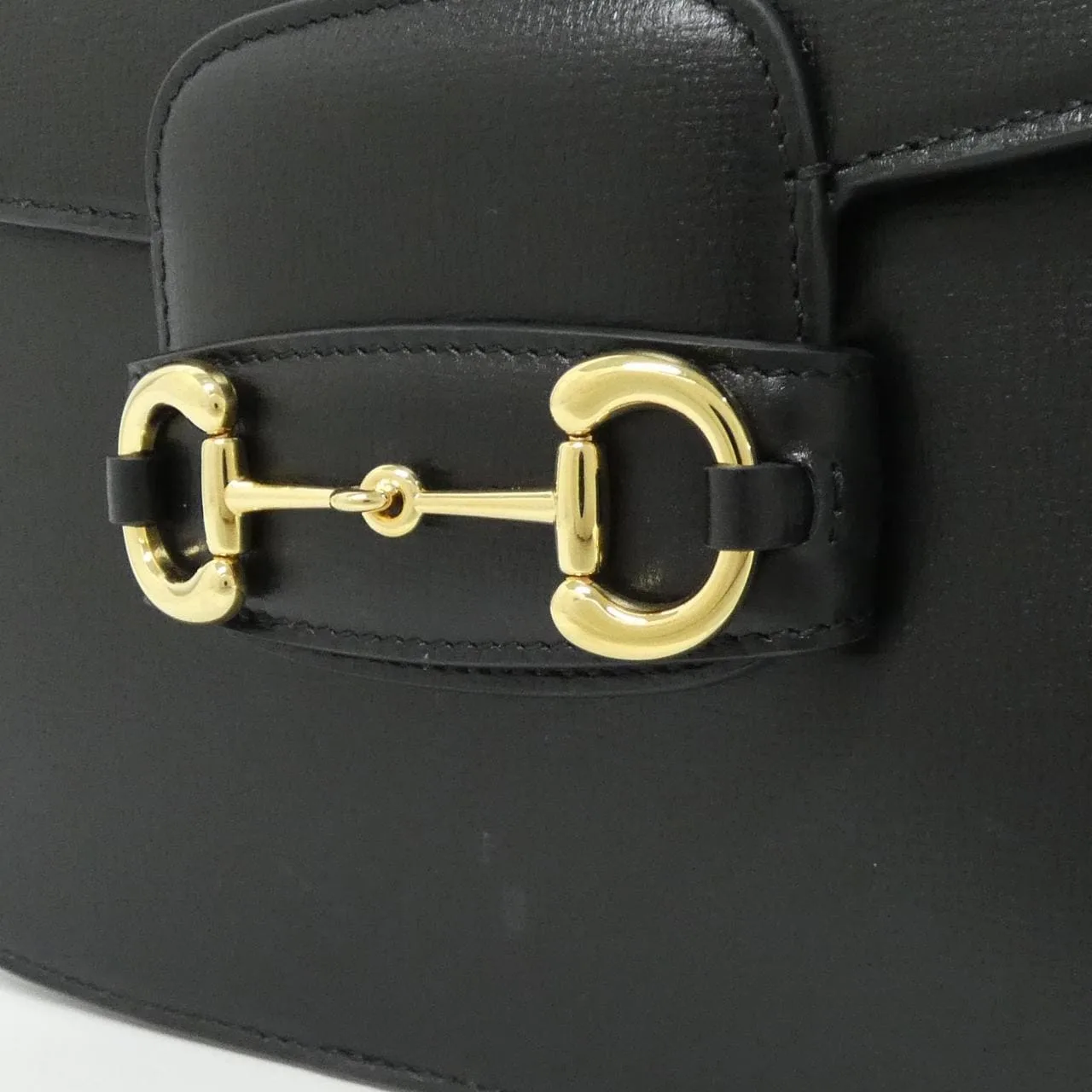 GUCCI Horsebit 1955 602204 1DB0G Shoulder Leather Black Leather Rank A - Thumbnail 4