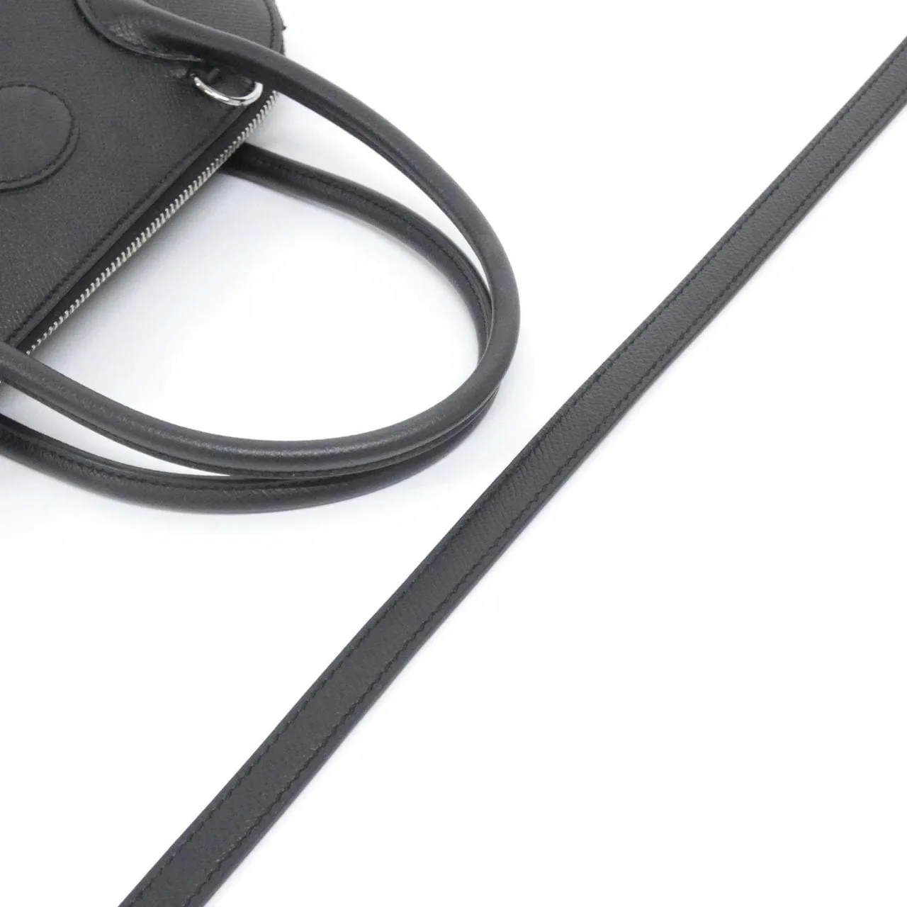 HERMES Bolide 041693CK Handbag Epsom 黑色 Epsom 皮 中古品A - 縮圖 5