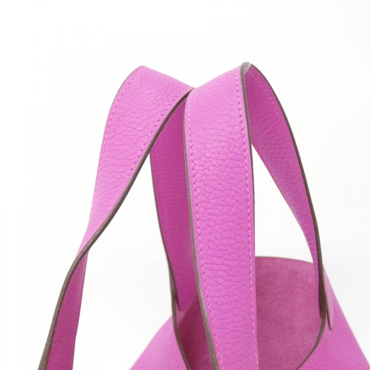 HERMES HERMÈS Picotin 060991CK Bag Clemence Black Clemence Leather - Thumbnail 4