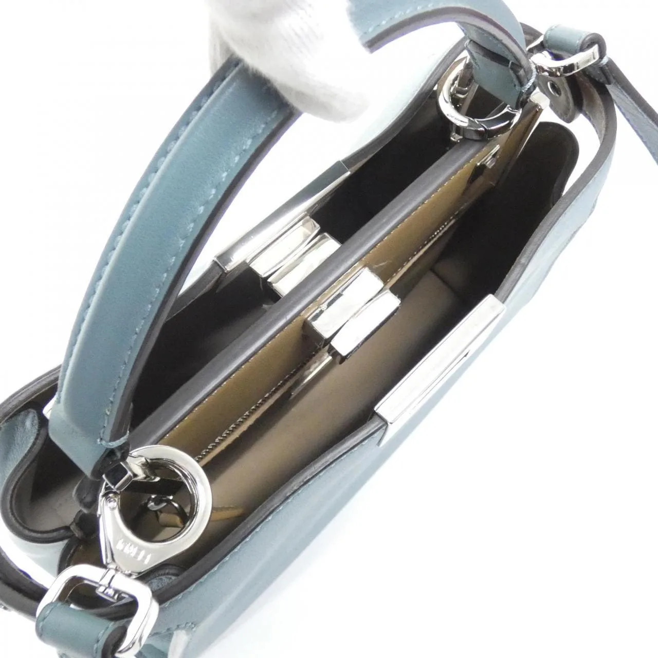 FENDI Peekaboo 8BN302 9FJ Handbag Black Rank A - Thumbnail 9