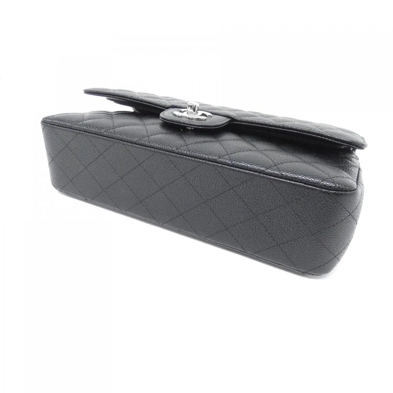 CHANEL Matelasse 1112 Shoulder Grained Calfskin 黑色 荔枝紋牛皮 中古品A - 縮圖 3