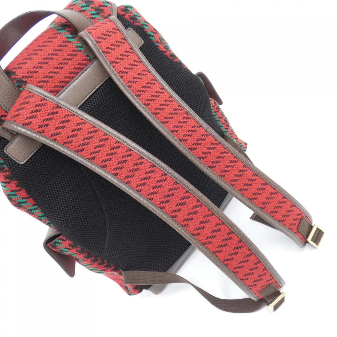 GUCCI Horsebit 1955 625939 2J9AT Backpack Leather 黑色 皮革 中古品A - 縮圖 5