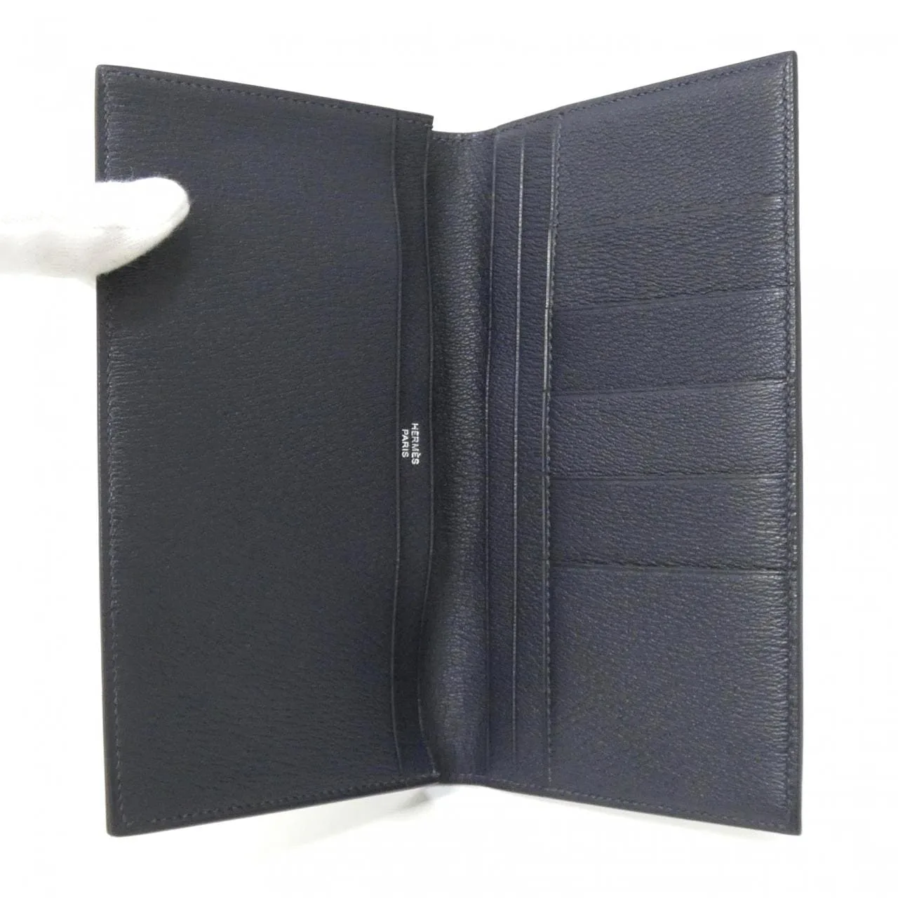 HERMES 047253CA Coin Case 藍色 中古品A - 縮圖 3