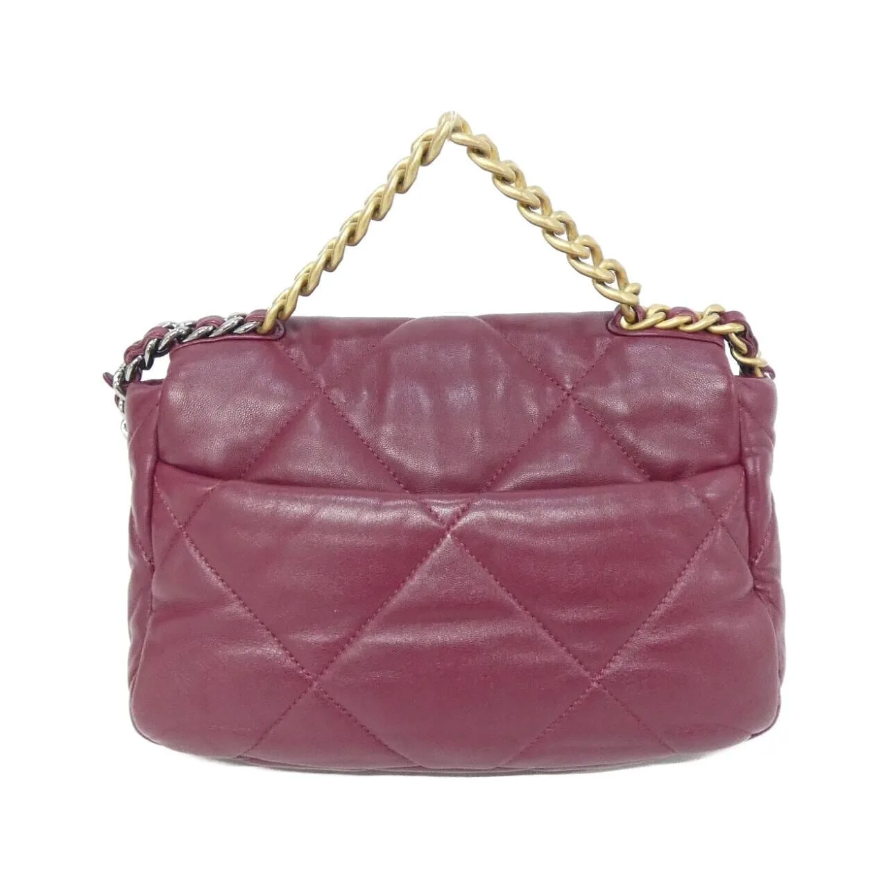 CHANEL Chanel 19 AS1160 Shoulder Lambskin Bordeaux Lambskin Rank A - Thumbnail 2