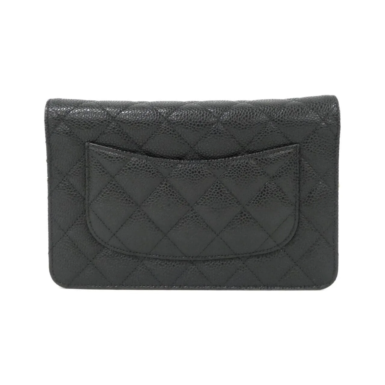 CHANEL Timeless Classic 33814 Wallet Grained Calfskin Black Grained Calfskin Rank A - Thumbnail 2