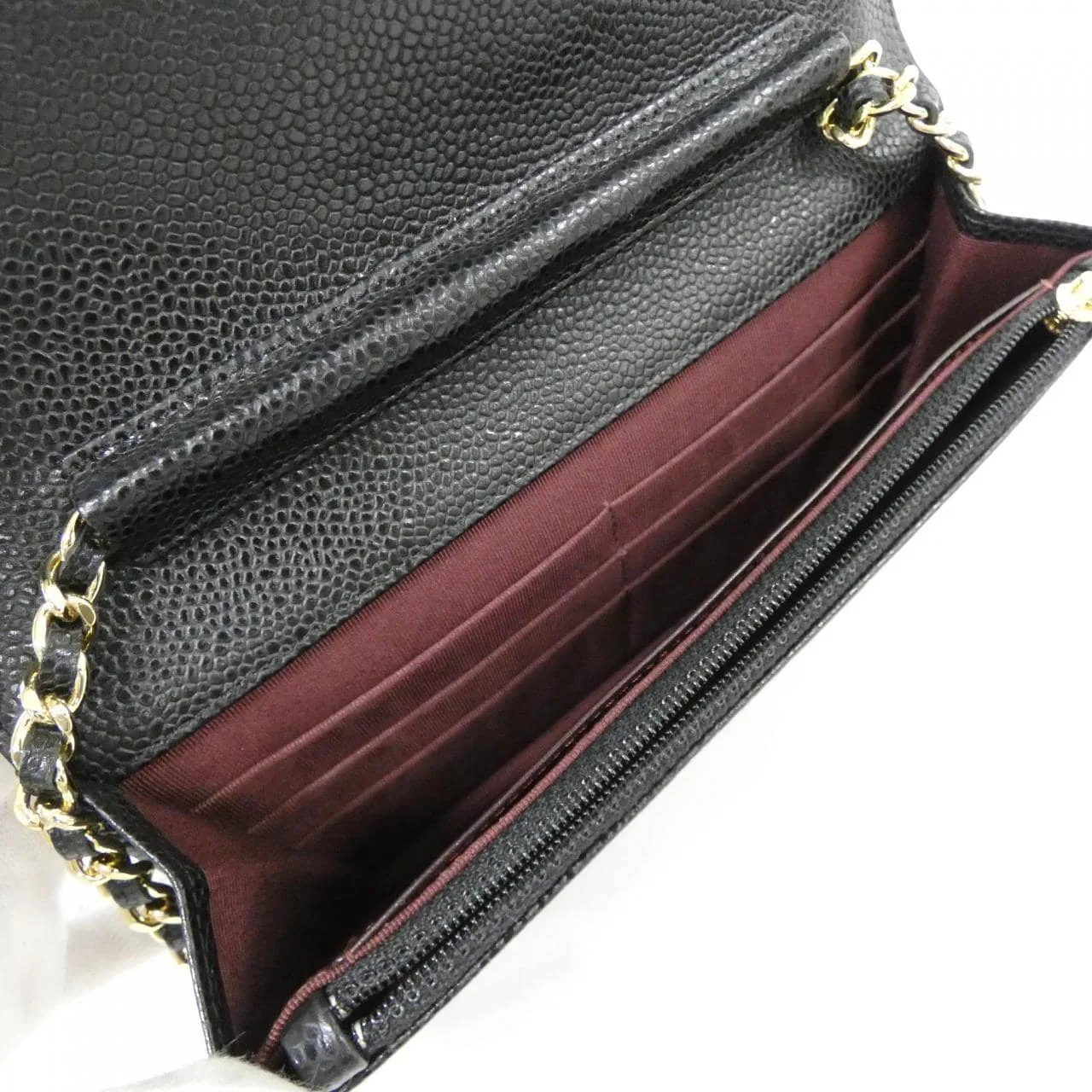 CHANEL Timeless Classic 33814 Wallet Grained Calfskin Black Grained Calfskin Rank A - Thumbnail 8