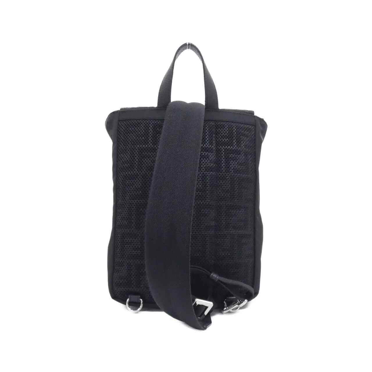 FENDI 7VZ067 AGQT Backpack Nylon 黑色 尼龍 中古品A - 縮圖 2