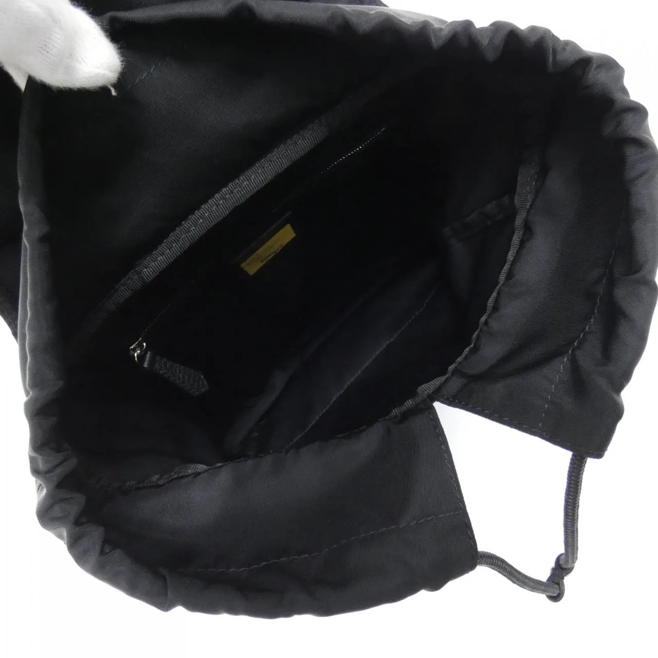 FENDI 7VZ067 AGQT Backpack Nylon 黑色 尼龍 中古品A - 縮圖 9
