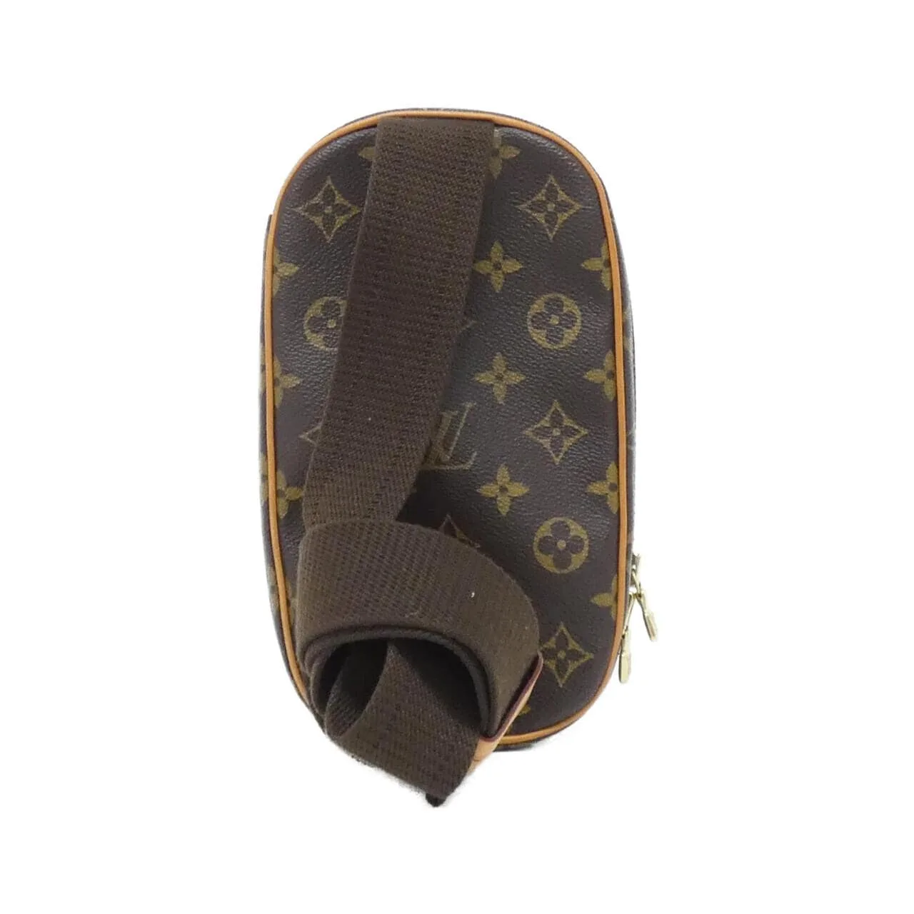 LOUIS VUITTON Pochette M51870 Shoulder Monogram 黑色 Monogram 中古品A - 縮圖 2