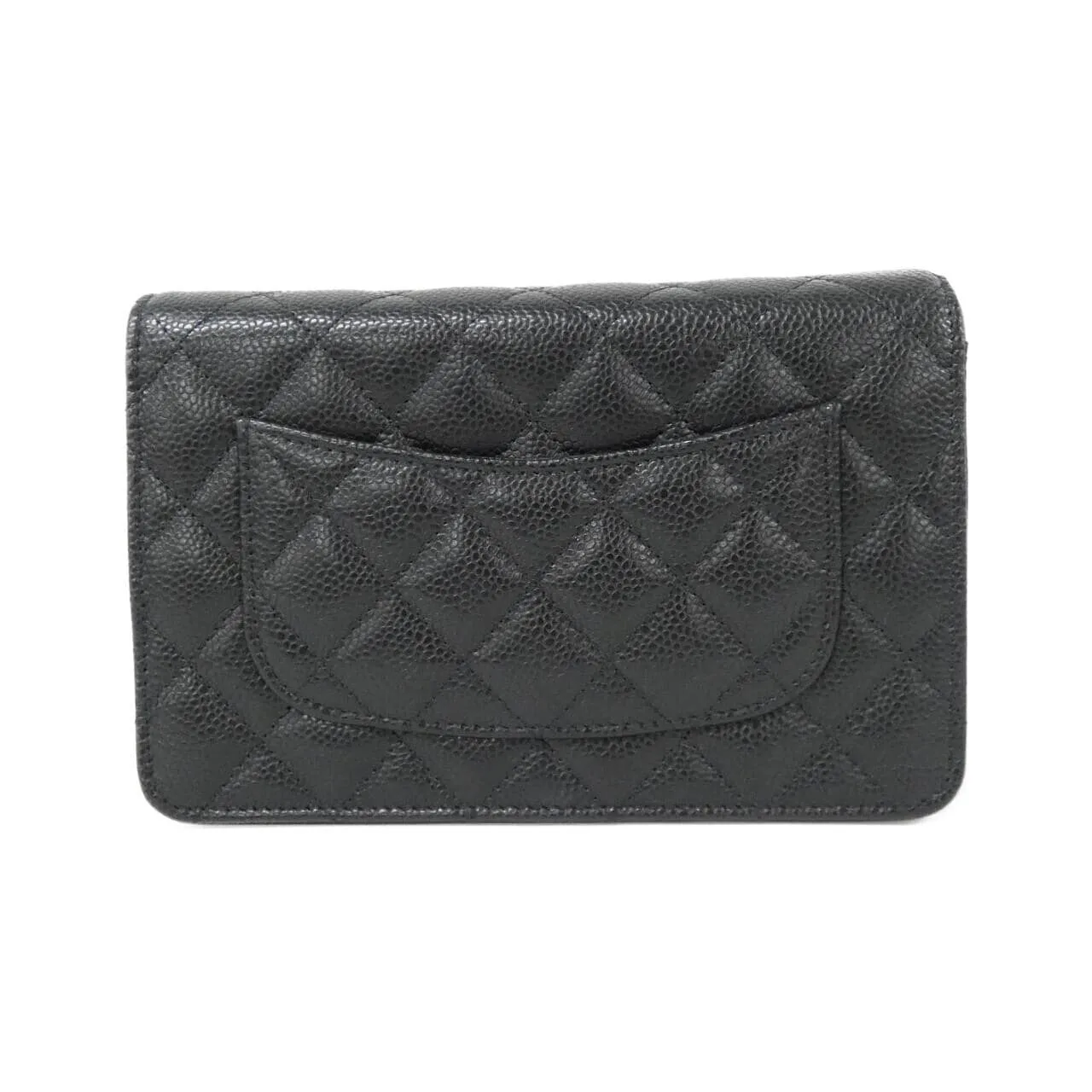 CHANEL AP4241 Wallet Grained Calfskin Black Grained Calfskin Rank A - Thumbnail 2