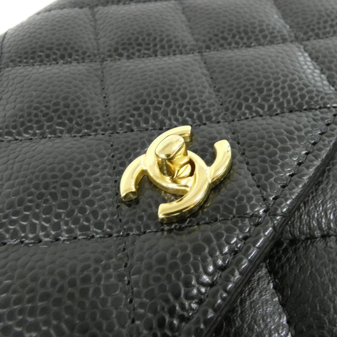 CHANEL AP4241 Wallet Grained Calfskin Black Grained Calfskin Rank A - Thumbnail 4