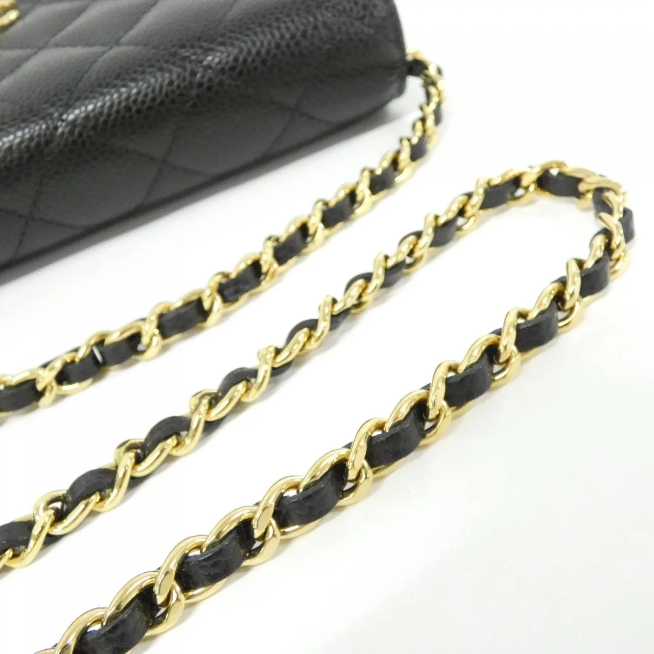 CHANEL AP4241 Wallet Grained Calfskin Black Grained Calfskin Rank A - Thumbnail 5