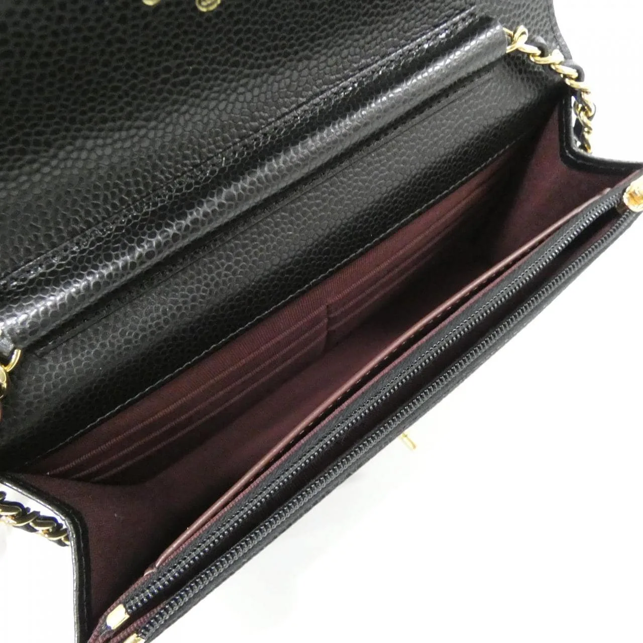 CHANEL AP4241 Wallet Grained Calfskin Black Grained Calfskin Rank A - Thumbnail 7