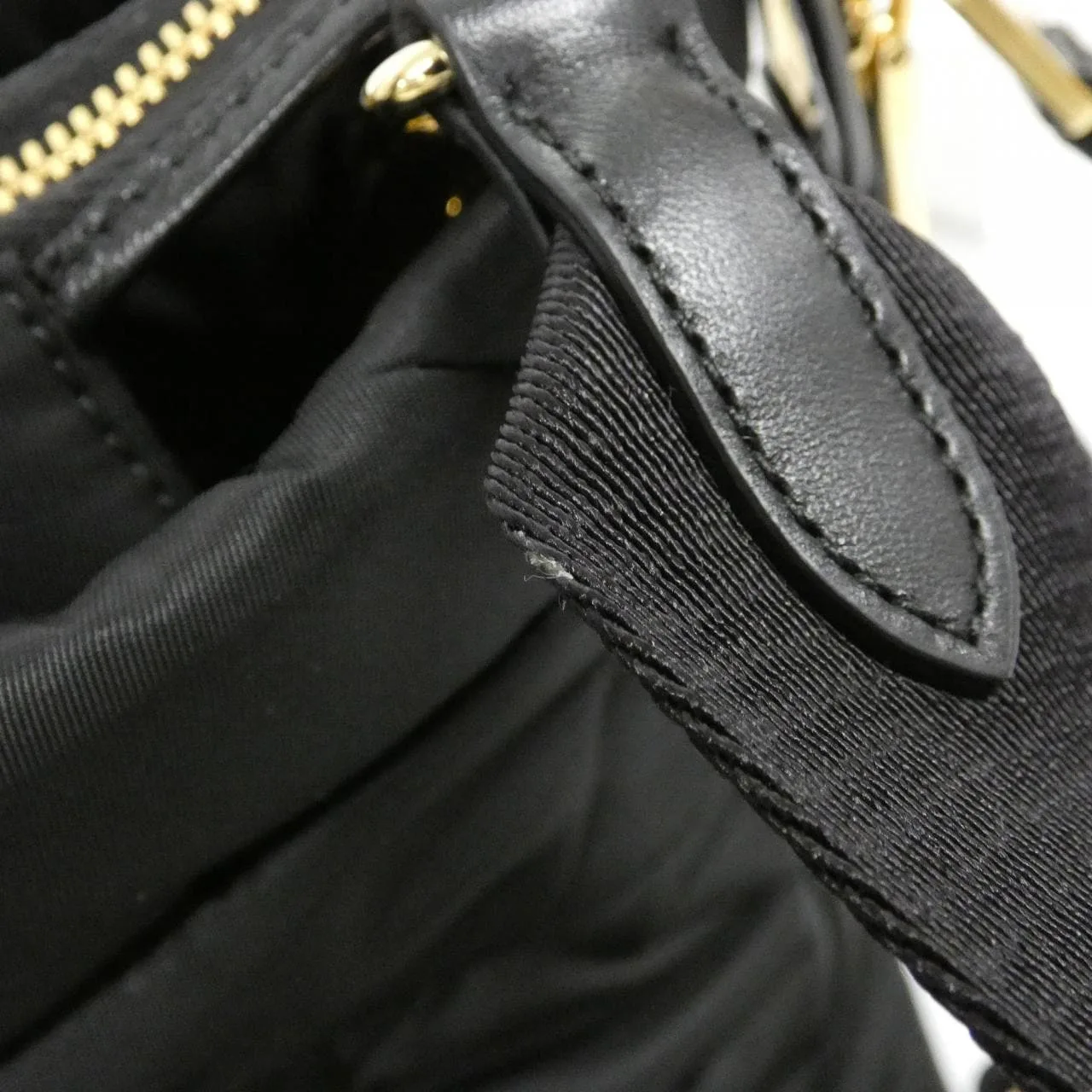 PRADA 1BG436 Handbag Black Rank A - Thumbnail 6