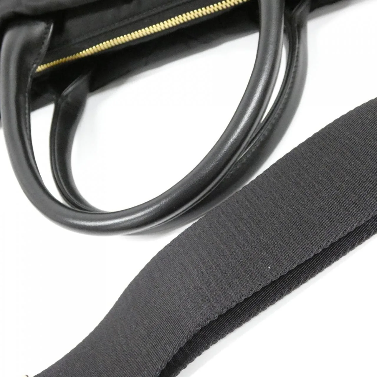 PRADA 1BG436 Handbag Black Rank A - Thumbnail 7