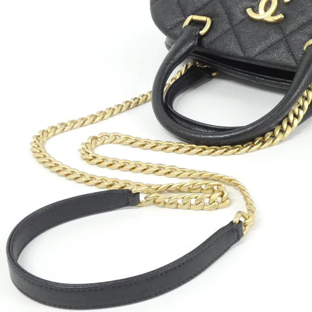 CHANEL Chanel 22 AS3893 Handbag Grained Calfskin 黑色 荔枝紋牛皮 中古品A - 縮圖 7