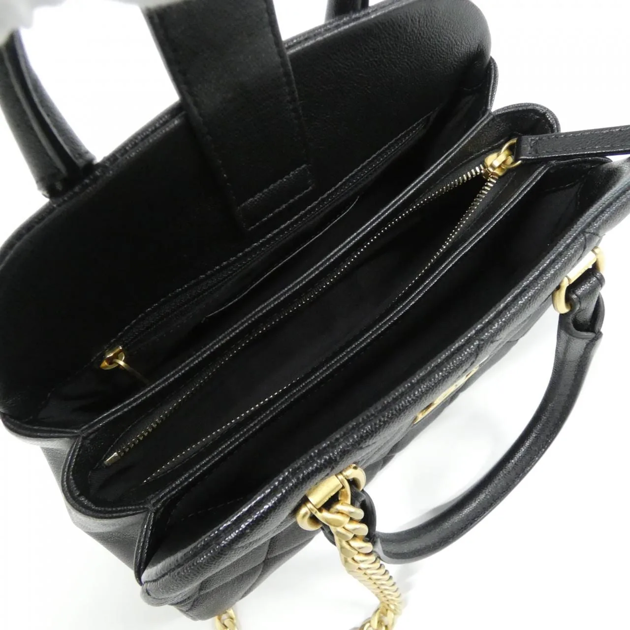 CHANEL Chanel 22 AS3893 Handbag Grained Calfskin 黑色 荔枝紋牛皮 中古品A - 縮圖 8