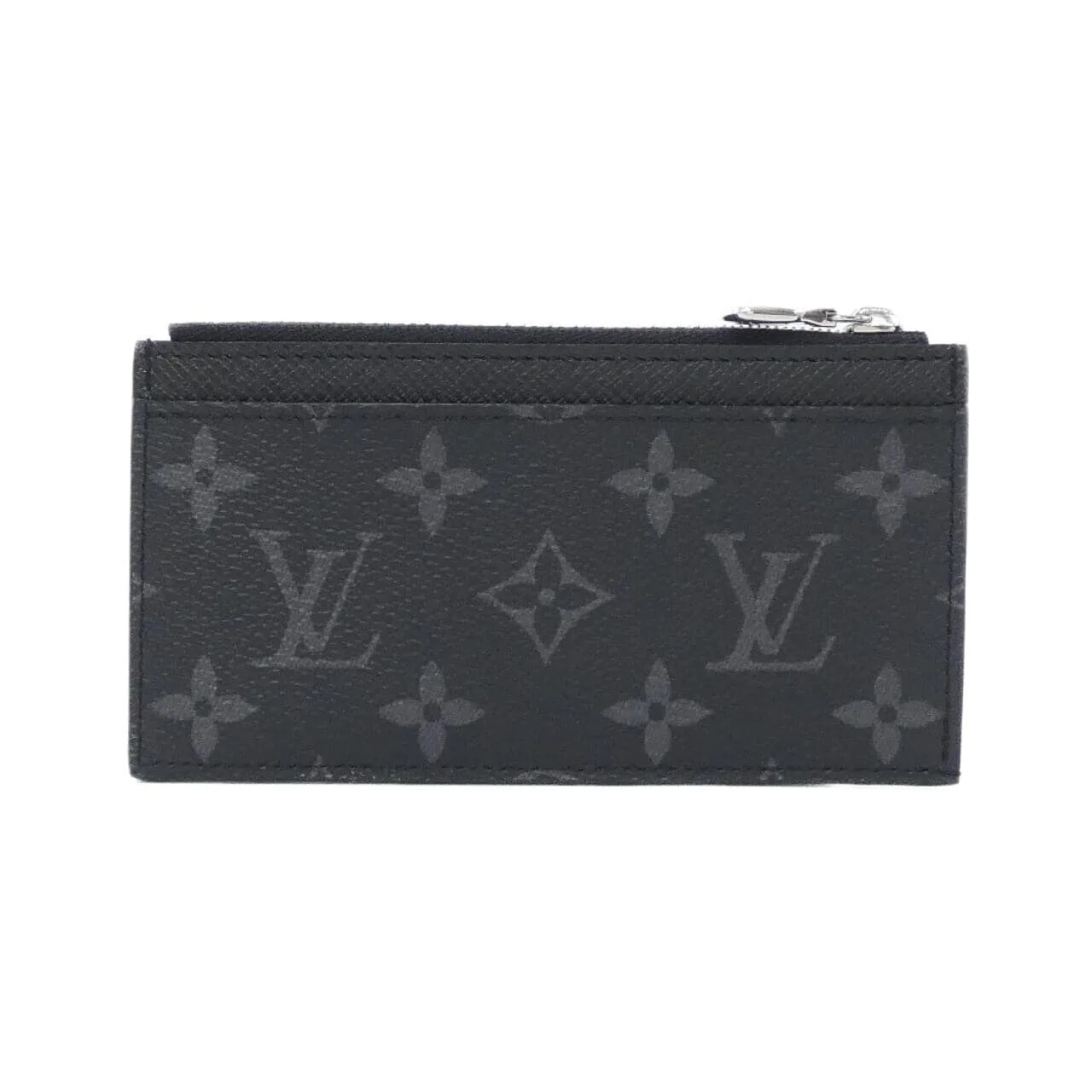 LOUIS VUITTON M30271 Coin Case Canvas 黑色 帆布 中古品A - 縮圖 2