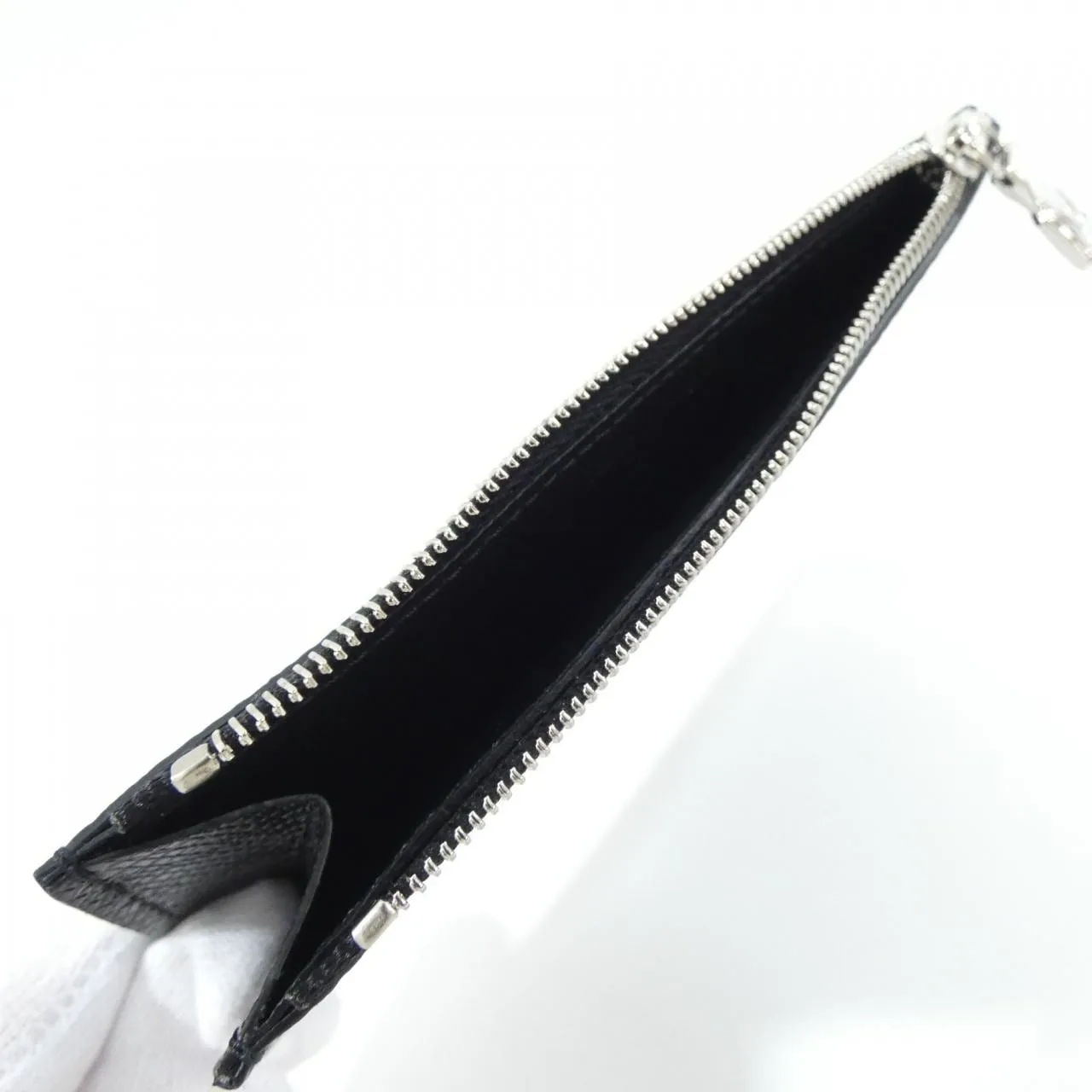 LOUIS VUITTON M30271 Coin Case Canvas 黑色 帆布 中古品A - 縮圖 4