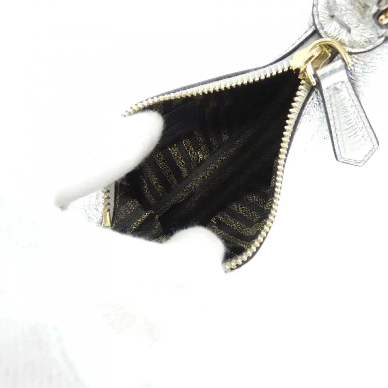 FENDI 7AS089 A1SP Handbag Leather Black Leather - Thumbnail 5