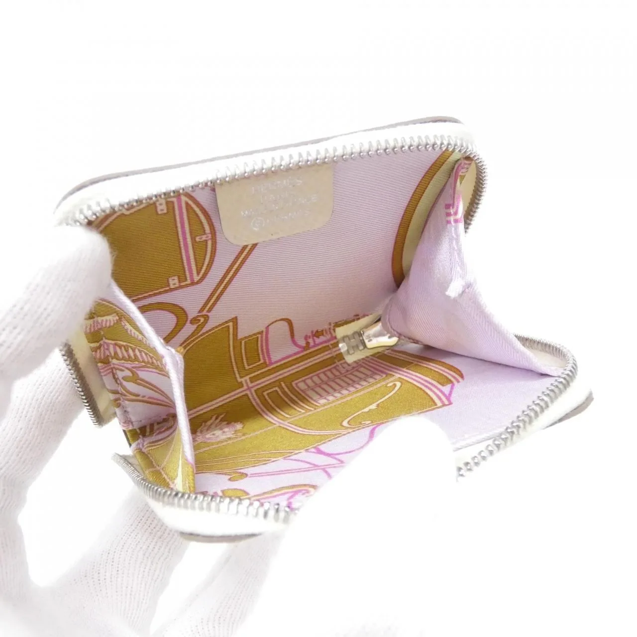 HERMES 070670CK Coin Case Epsom 黑色 Epsom 皮 中古品A - 縮圖 4