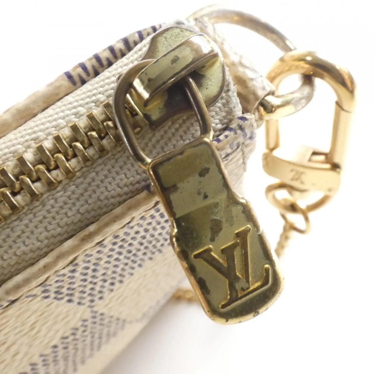 LOUIS VUITTON Pochette N58010 Pochette Damier 黑色 Damier 中古品B - 縮圖 5