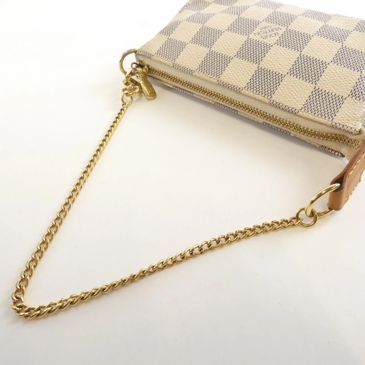 LOUIS VUITTON Pochette N58010 Pochette Damier 黑色 Damier 中古品B - 縮圖 7