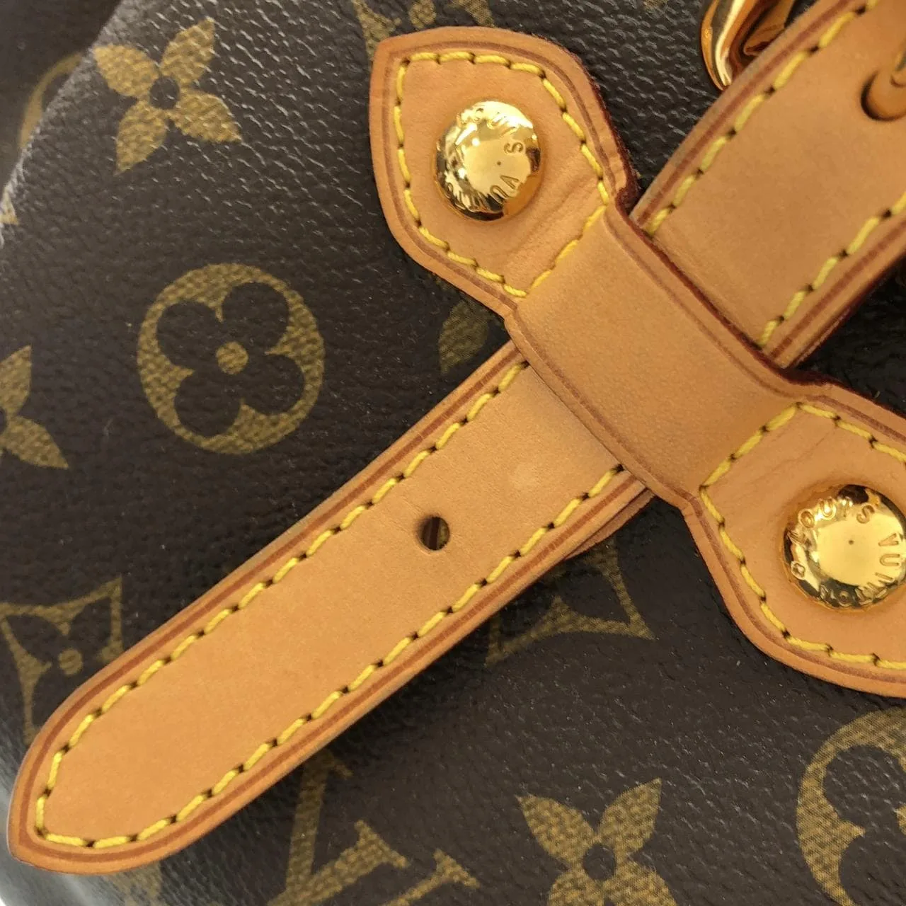 LOUIS VUITTON M40144 Shoulder Monogram 黑色 Monogram 中古品A - 縮圖 3