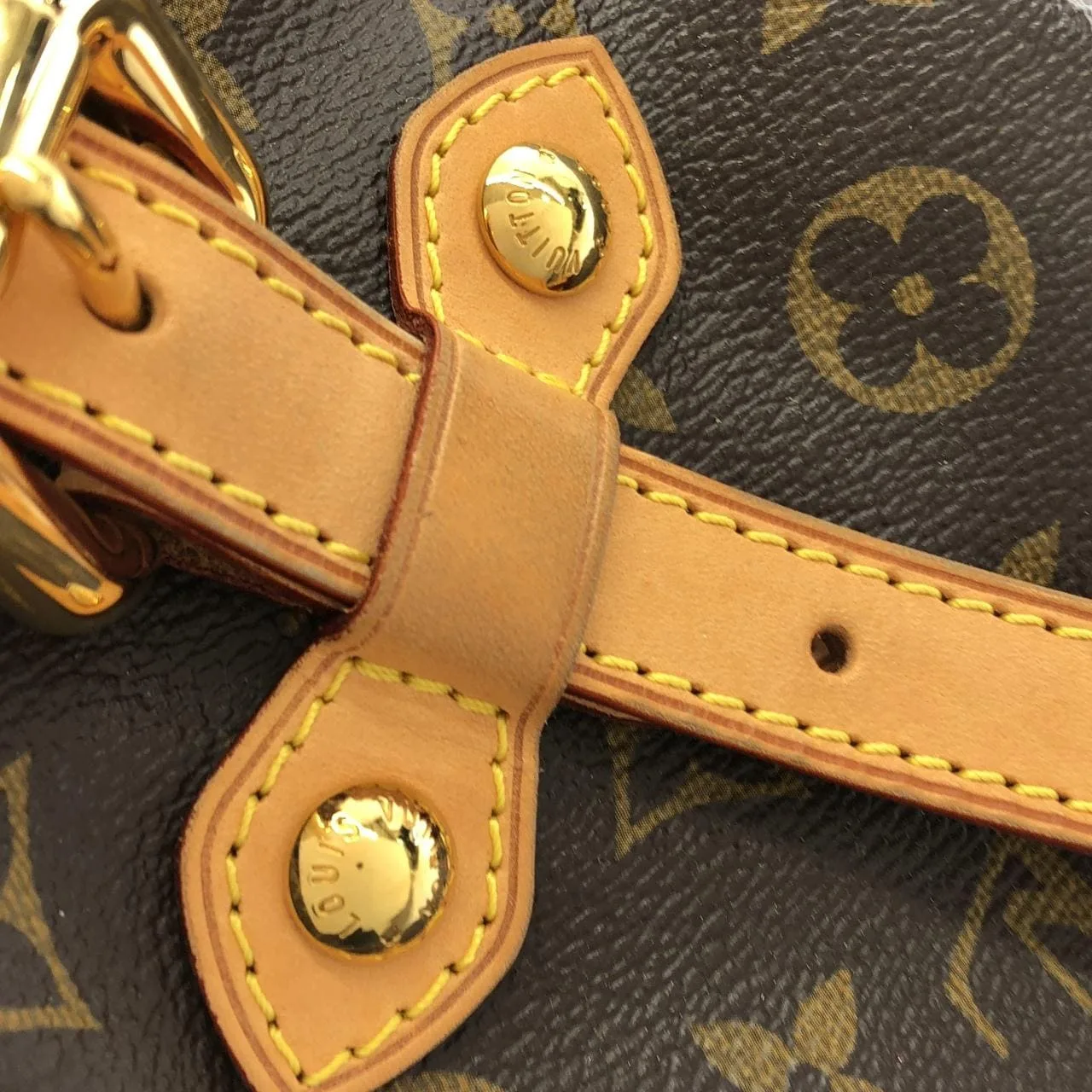LOUIS VUITTON M40144 Shoulder Monogram 黑色 Monogram 中古品A - 縮圖 4