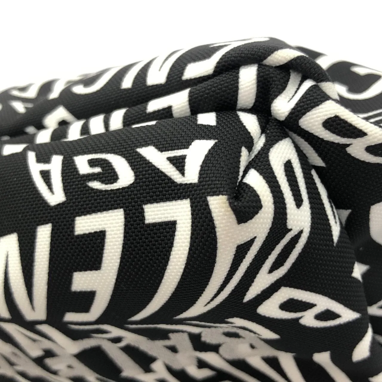 BALENCIAGA 533009 9MIAN Belt Nylon 黑色 尼龍 中古品A - 縮圖 3