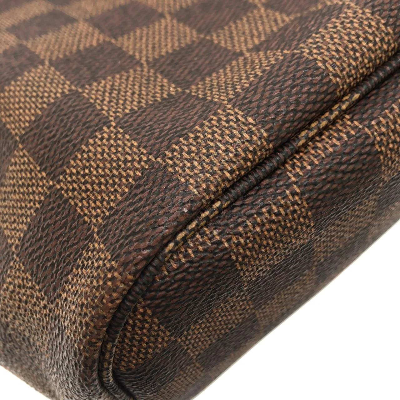 LOUIS VUITTON Neverfull N51109 Tote Damier 黑色 Damier 中古品A - 縮圖 5