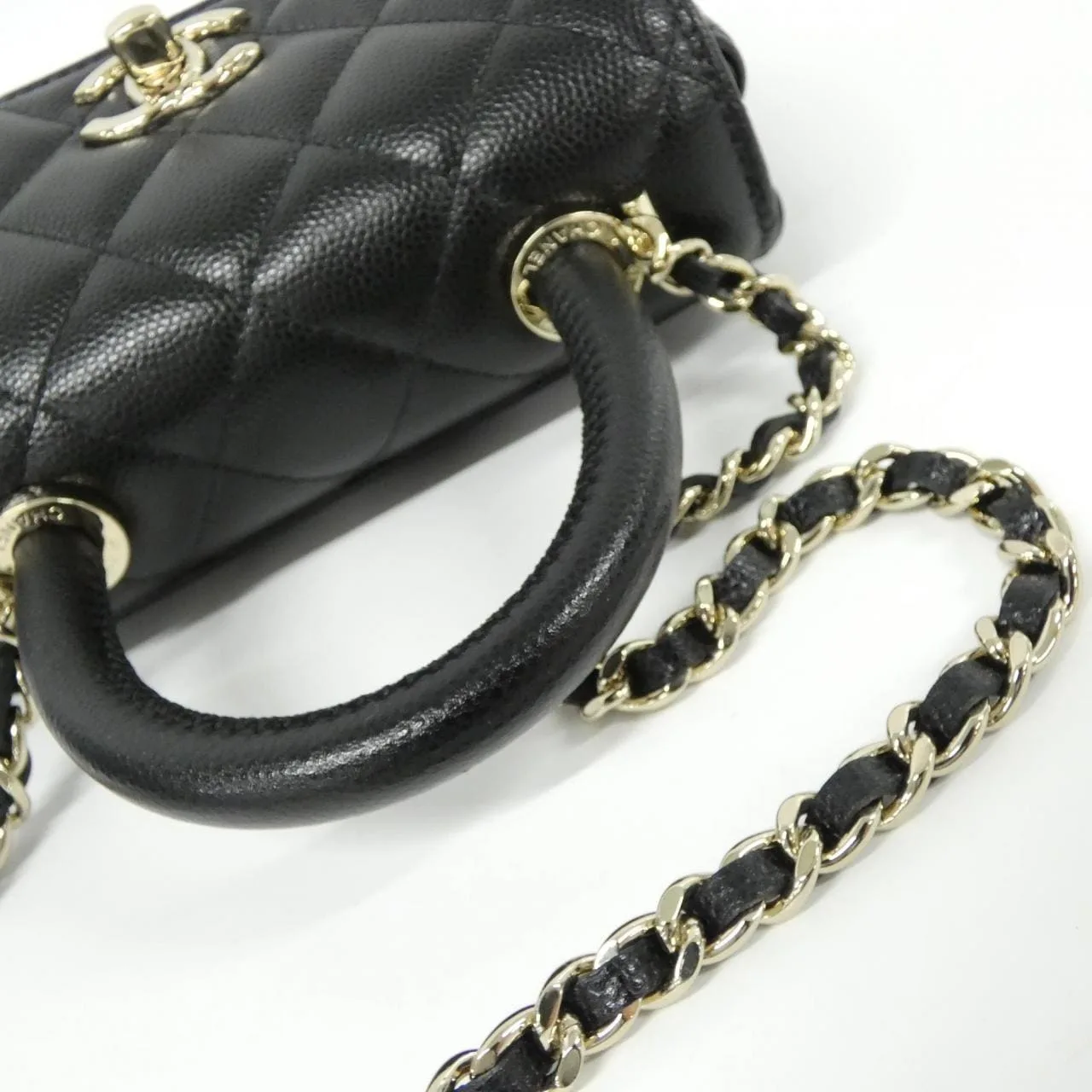 CHANEL AP4244 Wallet Grained Calfskin 黑色 荔枝紋牛皮 中古品A - 縮圖 5