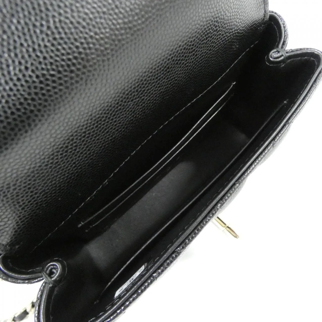 CHANEL AP4244 Wallet Grained Calfskin 黑色 荔枝紋牛皮 中古品A - 縮圖 6