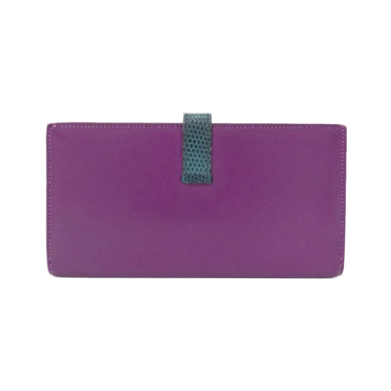 HERMES 067381CK Wallet 藍色 中古品B - 縮圖 2