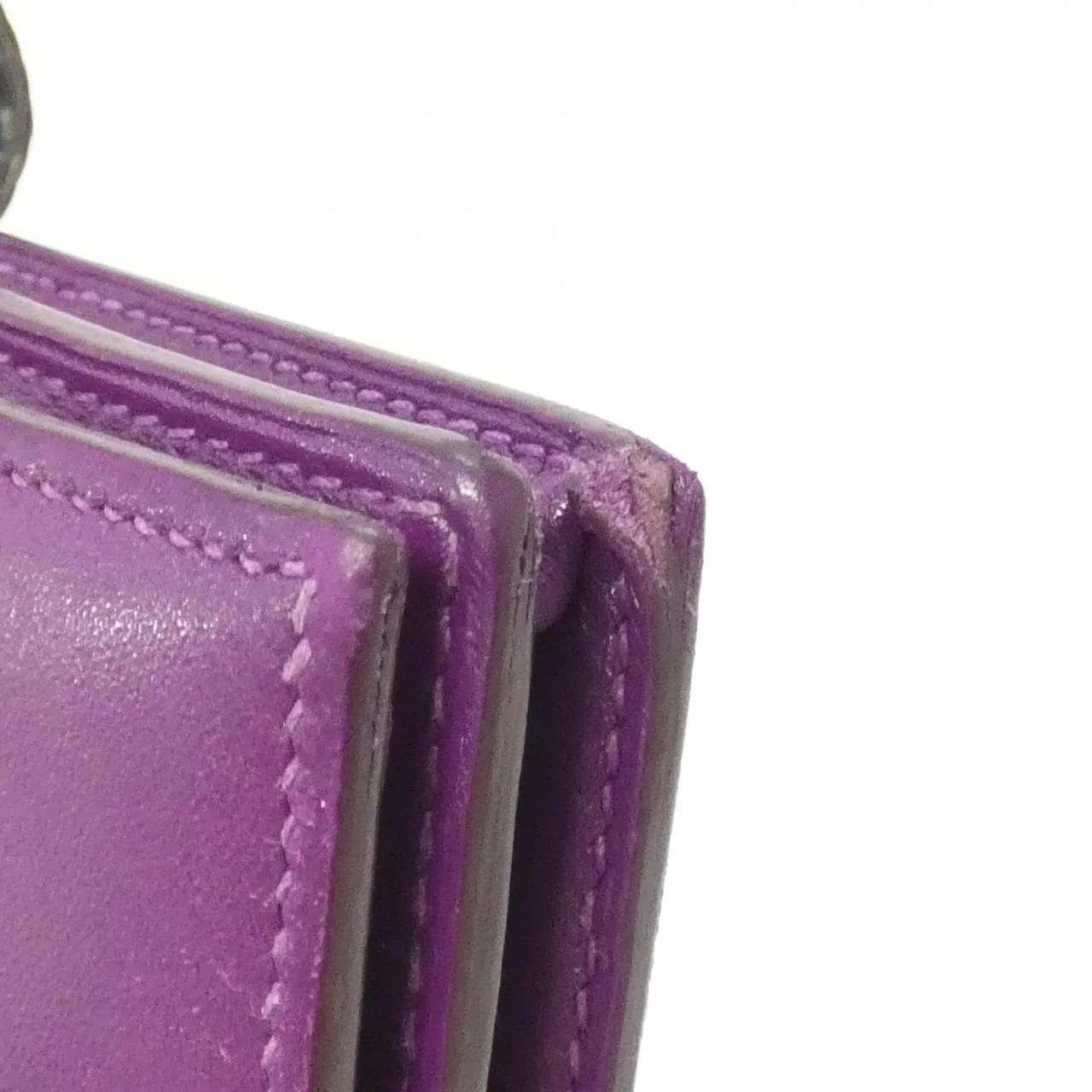 HERMES 067381CK Wallet 藍色 中古品B - 縮圖 3