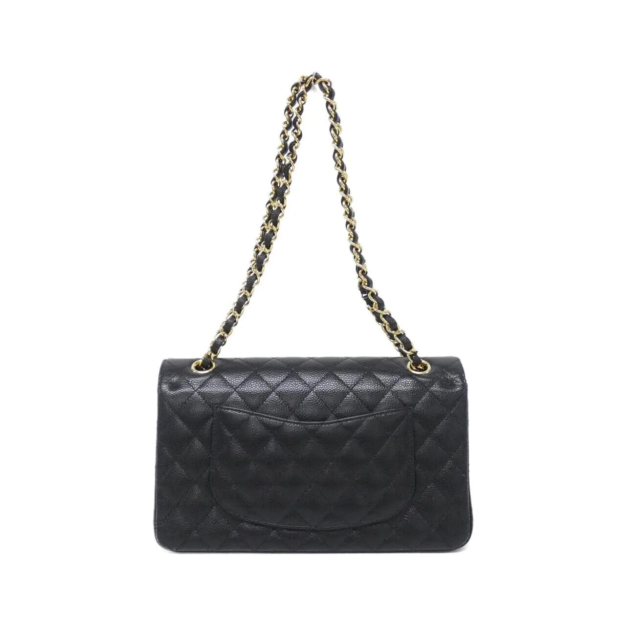 CHANEL Matelasse 1112 Shoulder Grained Calfskin 黑色 荔枝紋牛皮 中古品A - 縮圖 2