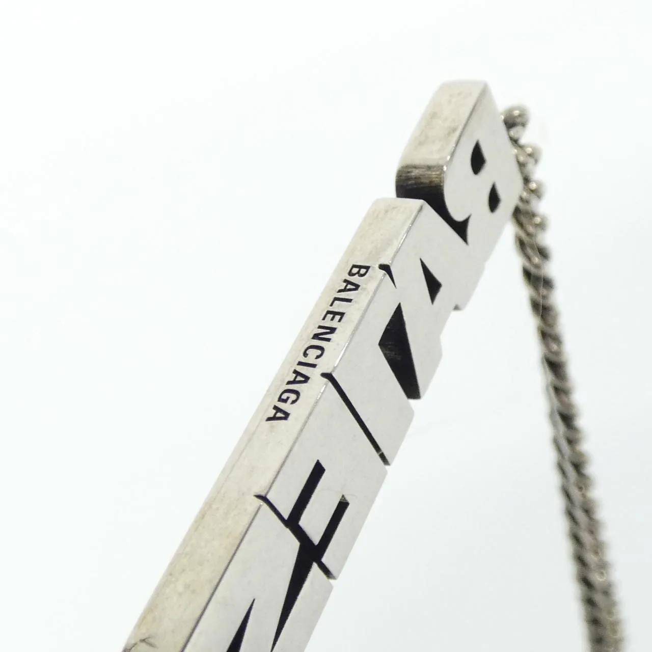 BALENCIAGA 674575 TZ99I Accessories Silver Rank A - Thumbnail 3