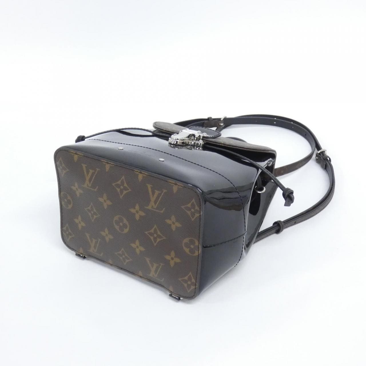 LOUIS VUITTON M55769 Backpack Monogram 黑色 Monogram 中古品A - 縮圖 3