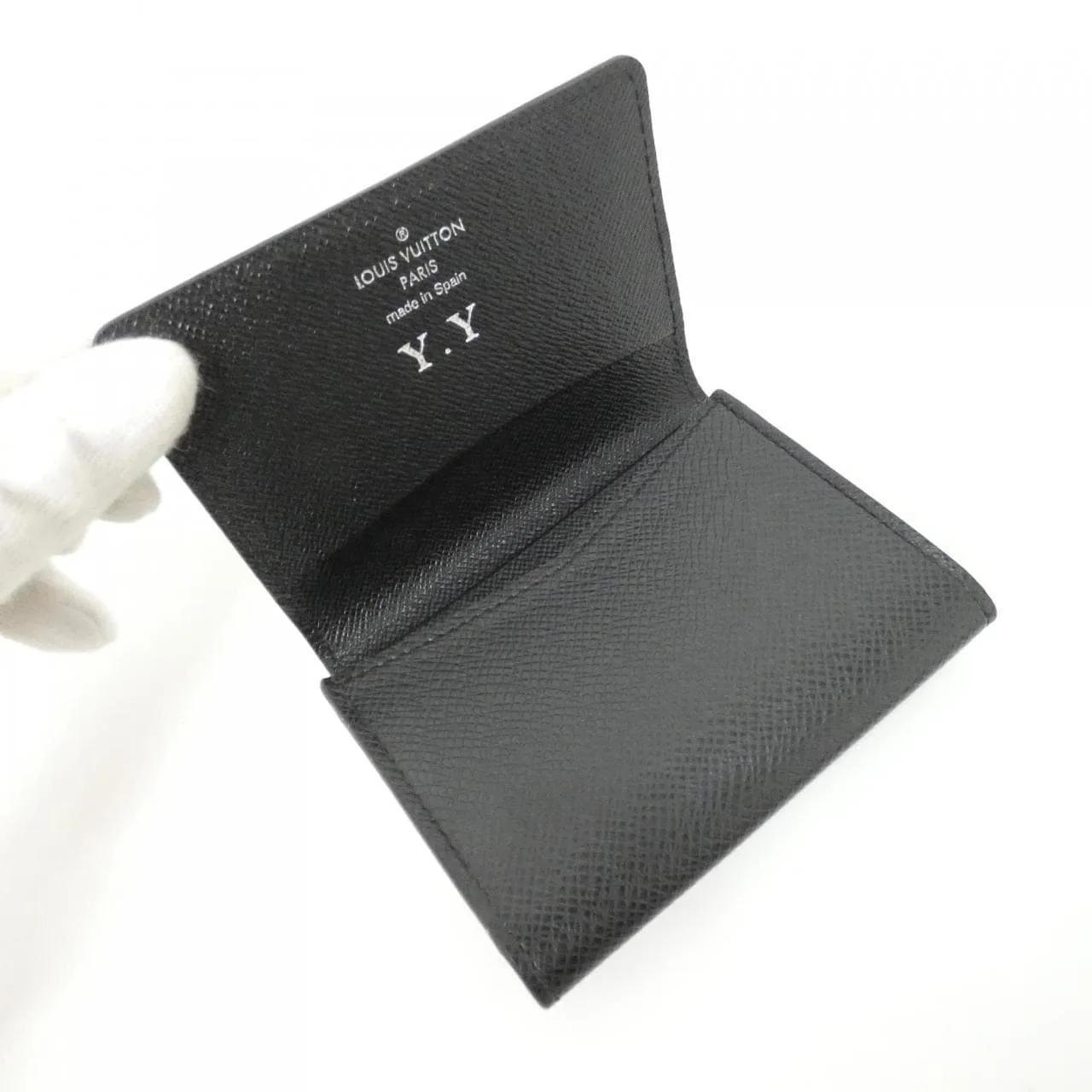 LOUIS VUITTON M30922 Card Case 黑色 中古品A - 縮圖 7