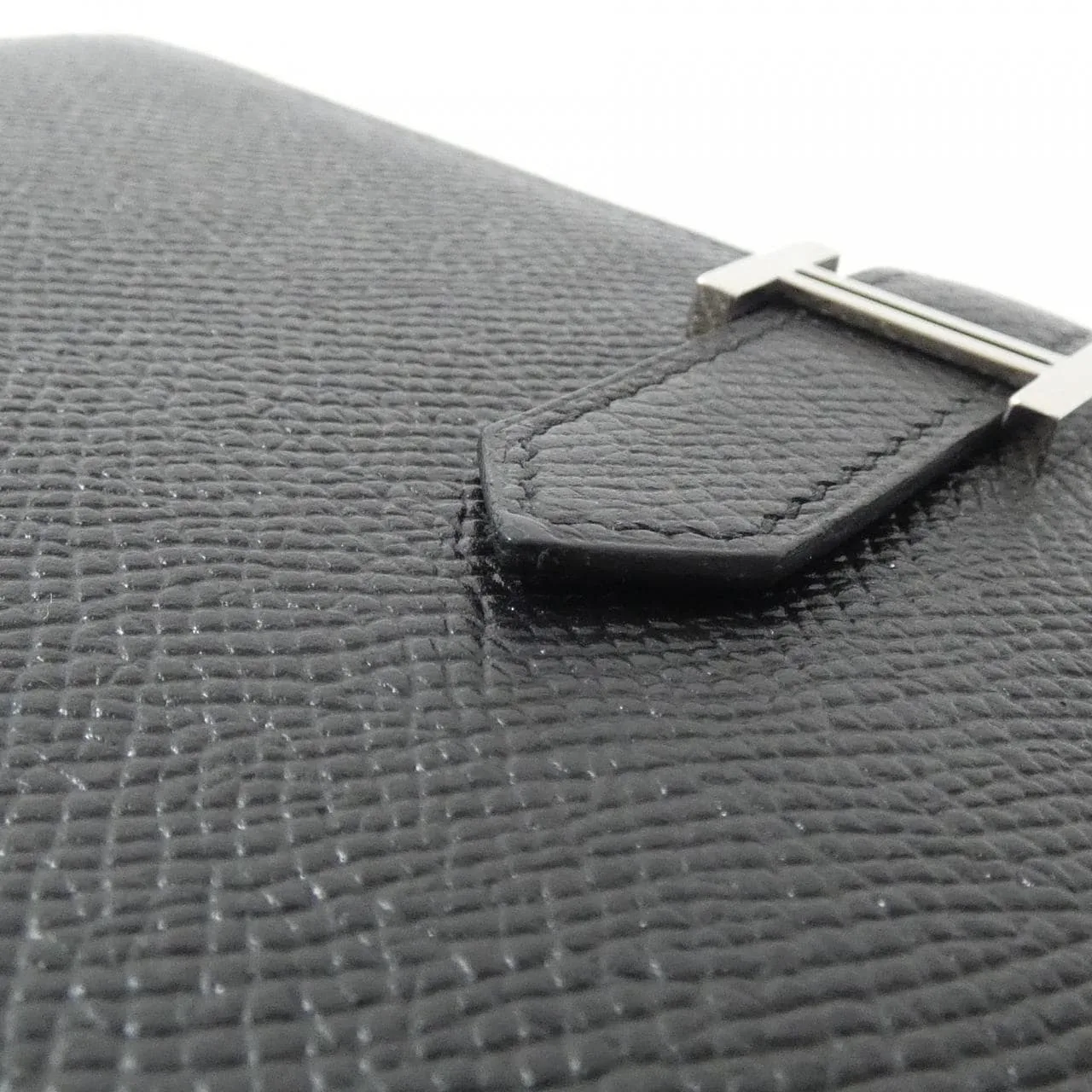 HERMES 039785CK Wallet Epsom Black Epsom Leather Rank A - Thumbnail 4