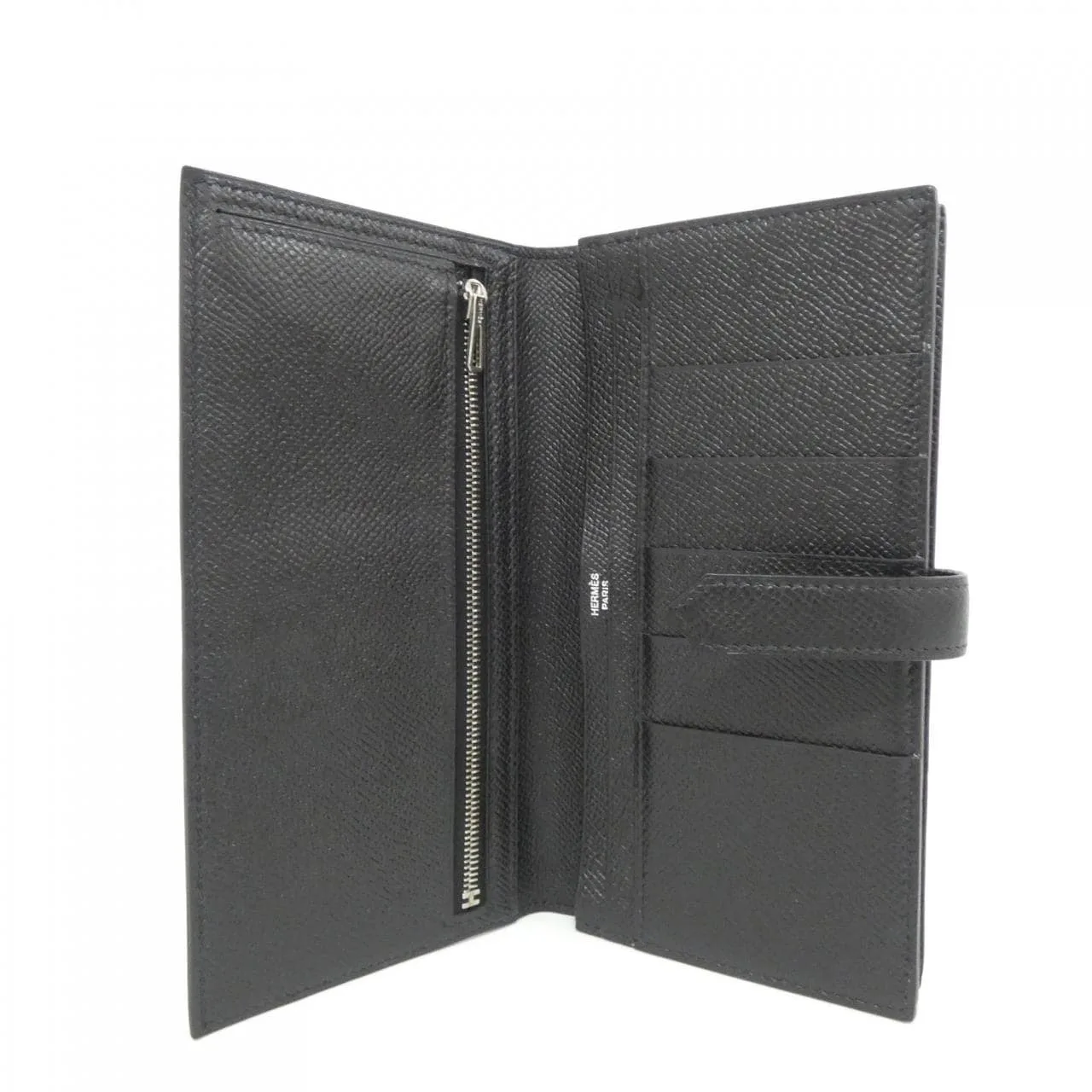 HERMES 039785CK Wallet Epsom Black Epsom Leather Rank A - Thumbnail 5