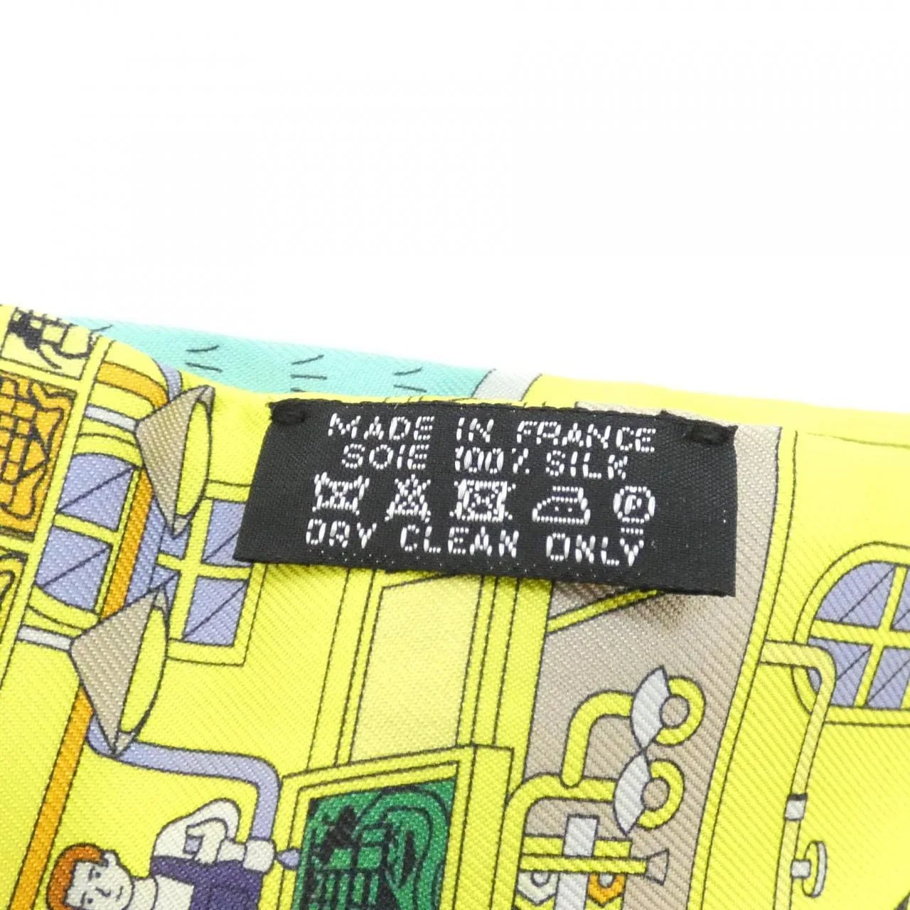 HERMES 062941S Scarf 黑色 中古品A - 縮圖 3